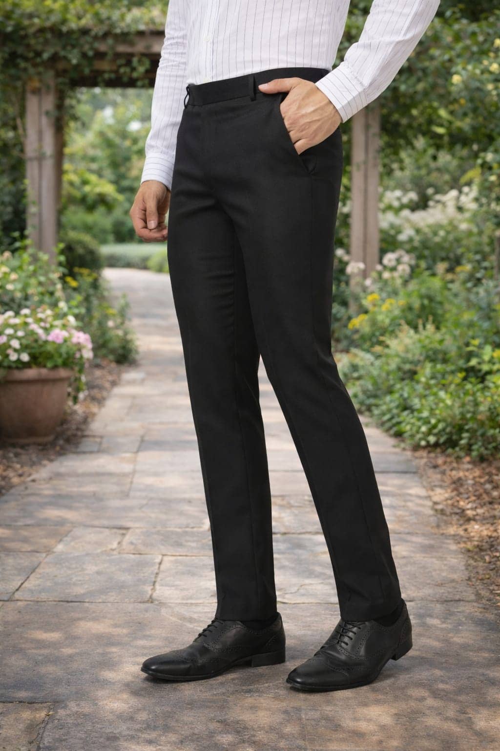 HEMLOCK Regular Men's Formal Trouser - Black ( Pack of 1 ) - Trousers | Buy online on ZillyBuy
