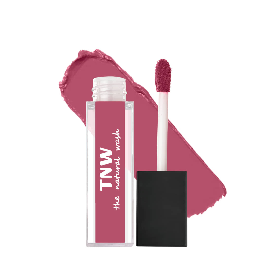 TNW - The Natural Wash Pink Matte Non Sticky Liquid Lipstick ( Pack of 1 )