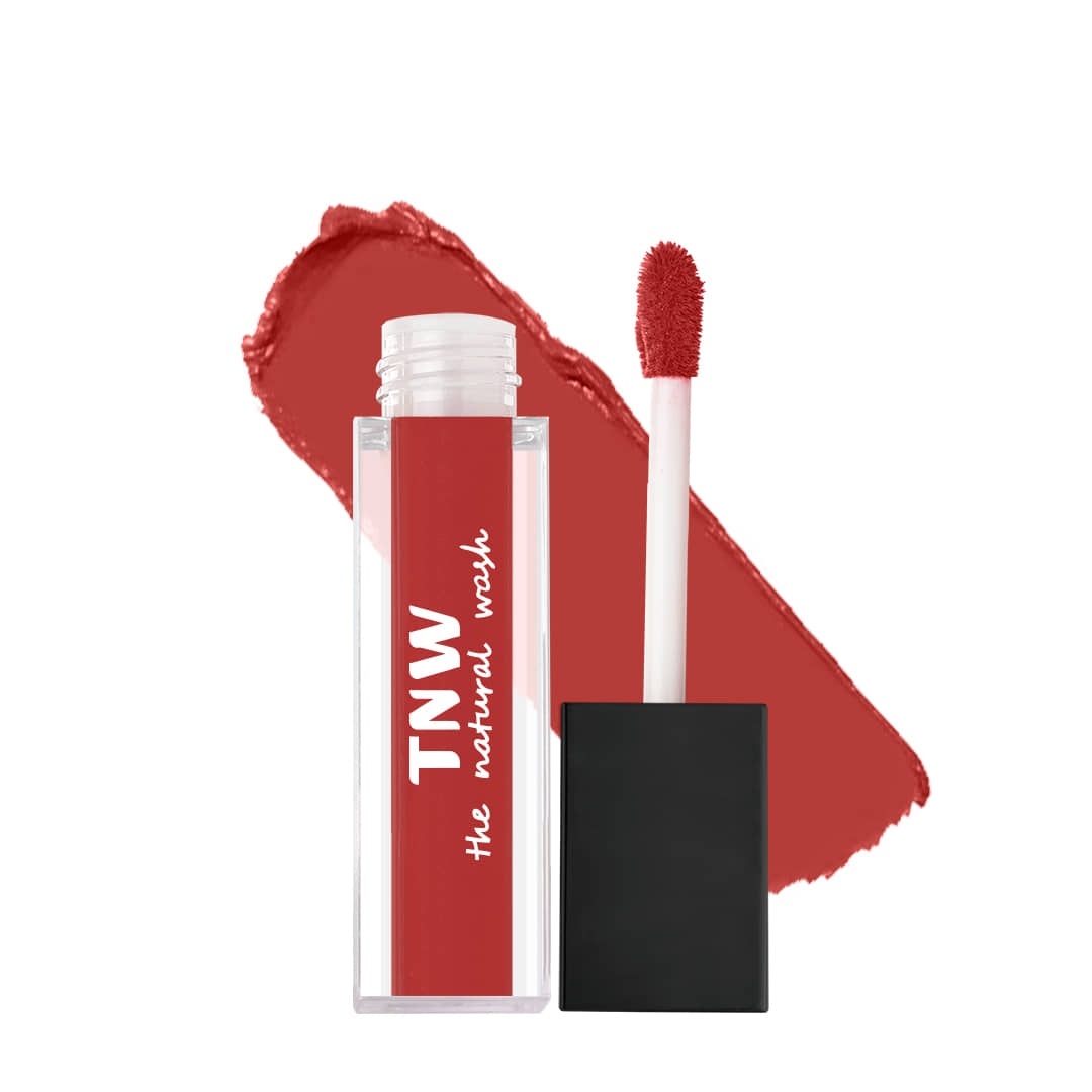 TNW - The Natural Wash Red Matte Long Lasting Liquid Lipstick ( Pack of 1 )