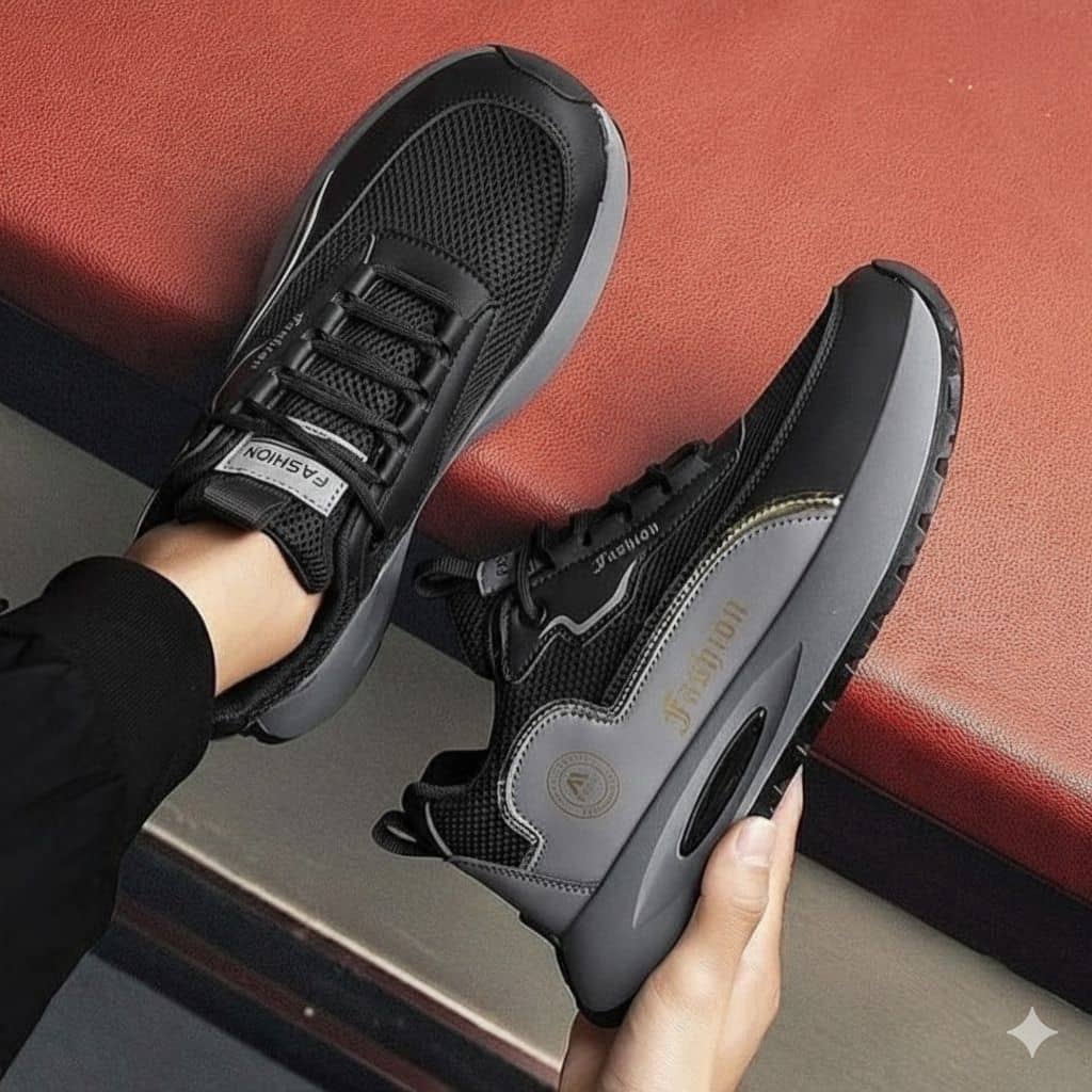 Xtoon Air Cushion Sports Shoes Breathable Casual Sneaker Black Men's - Casual Shoes | Buy online on ZillyBuy