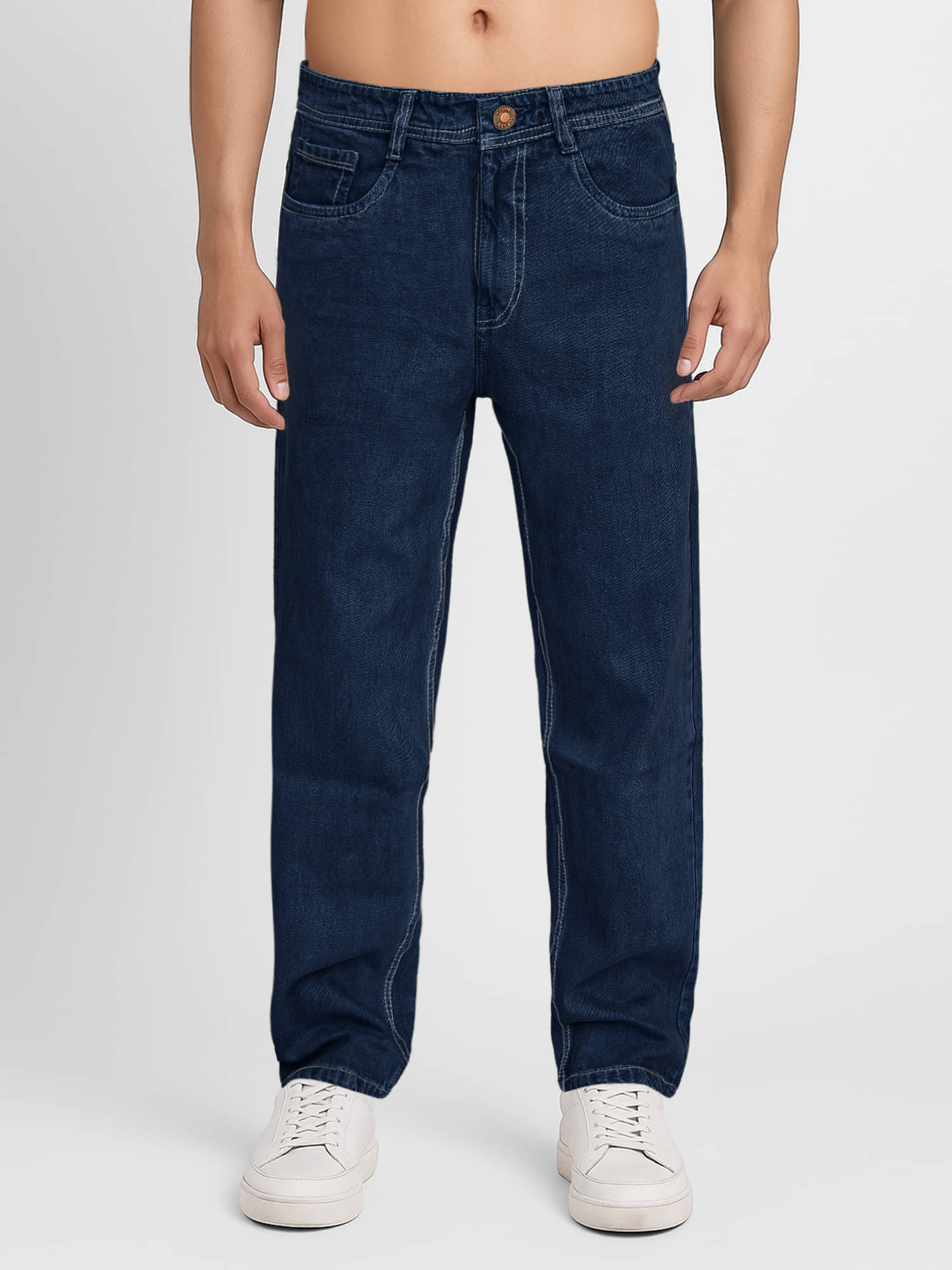 plounge Clean Look Men's Jeans - Blue ( Pack of 1 ) - Jeans | Buy online on ZillyBuy