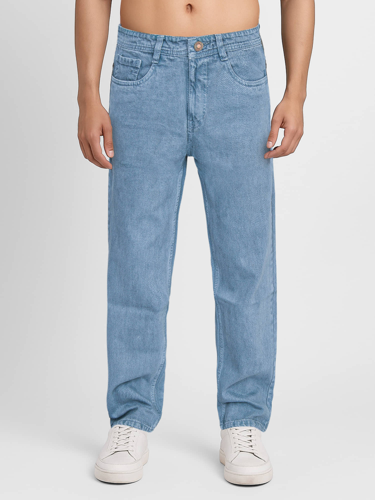 plounge Clean Look Men's Jeans - Blue ( Pack of 1 ) - Jeans | Buy online on ZillyBuy