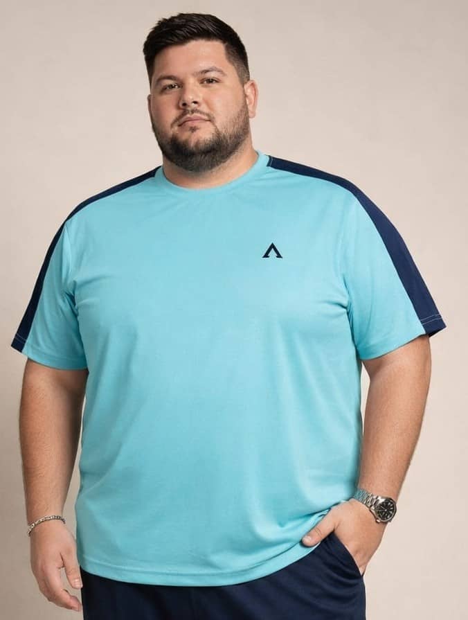 AUSTIVO Teal Polyester Regular Fit Men's Sports T-Shirt ( Pack of 1 )