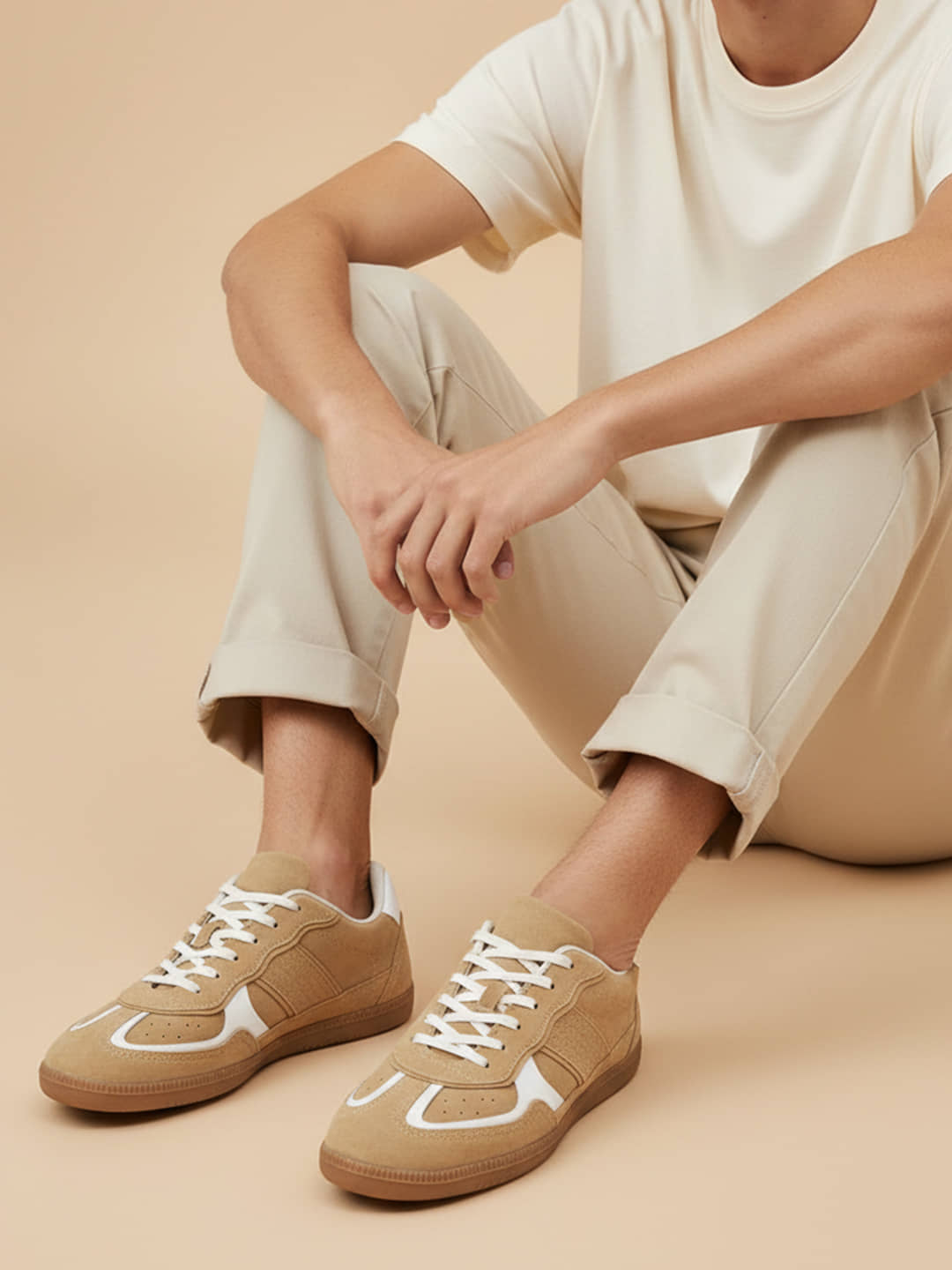 Fashion Victim Beige Men's Sneakers - Casual Shoes | Buy online on ZillyBuy