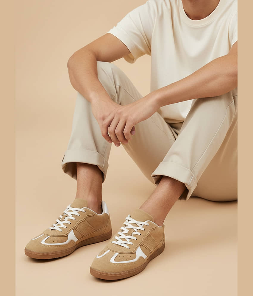 Fashion Victim Beige Men's Sneakers - Casual Shoes | Buy online on ZillyBuy