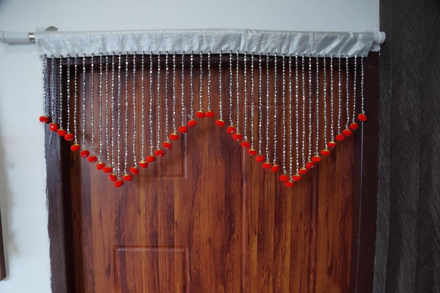 PINDIA Single Window Solid String Curtain