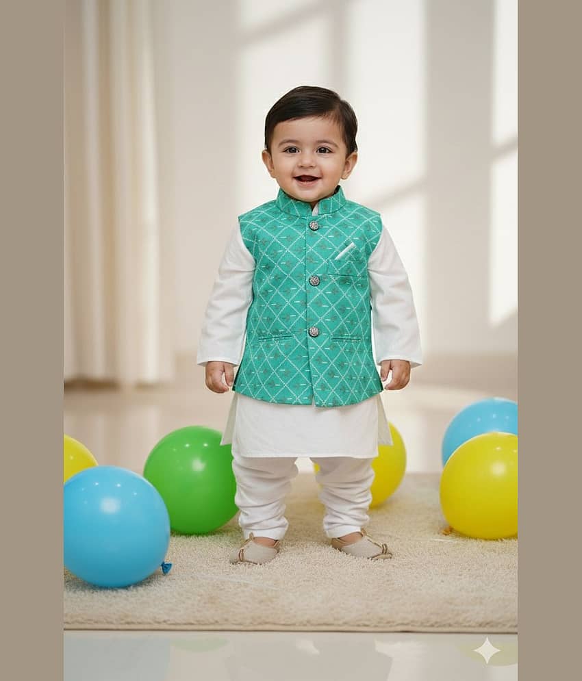 s muktar garments Baby Boys Cotton Blend Sky Blue Kurta Pyjama Set ( Pack of 1 ) - Kurtas & Kurta Sets | Buy online on ZillyBuy