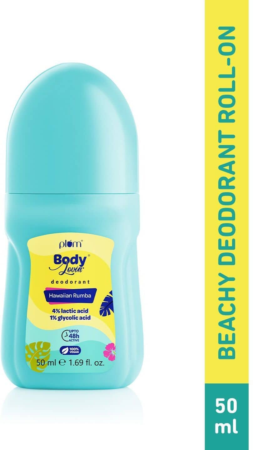 Plum BodyLovin' Hawaiian Rumba | Fades Underarm Darkness Deodorant Roll-on  -  For Men & Women (50 ml)