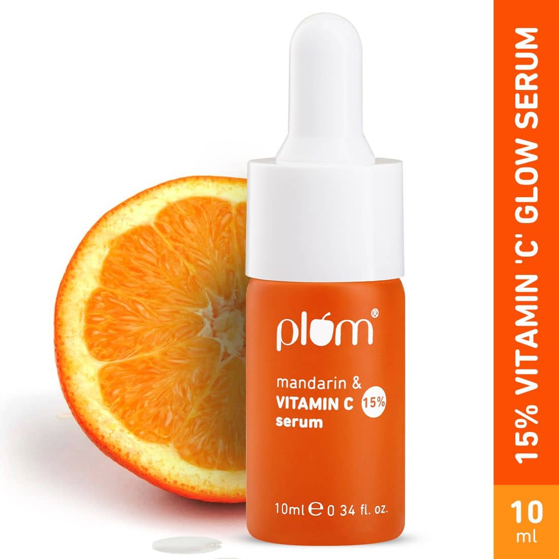 Plum 15% Vitamin C Glow Boost & Dark Spot Fading Serum|Visibly Glowing Skin in 2 weeks|All Skin Types (10 ml)