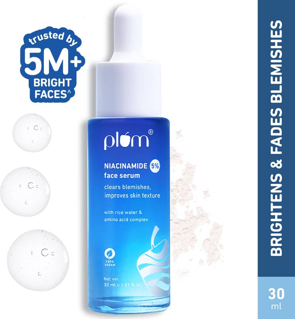 Plum 5% Niacinamide Face Serum | Clears Blemishes & Improves Skin Texture (30 ml)