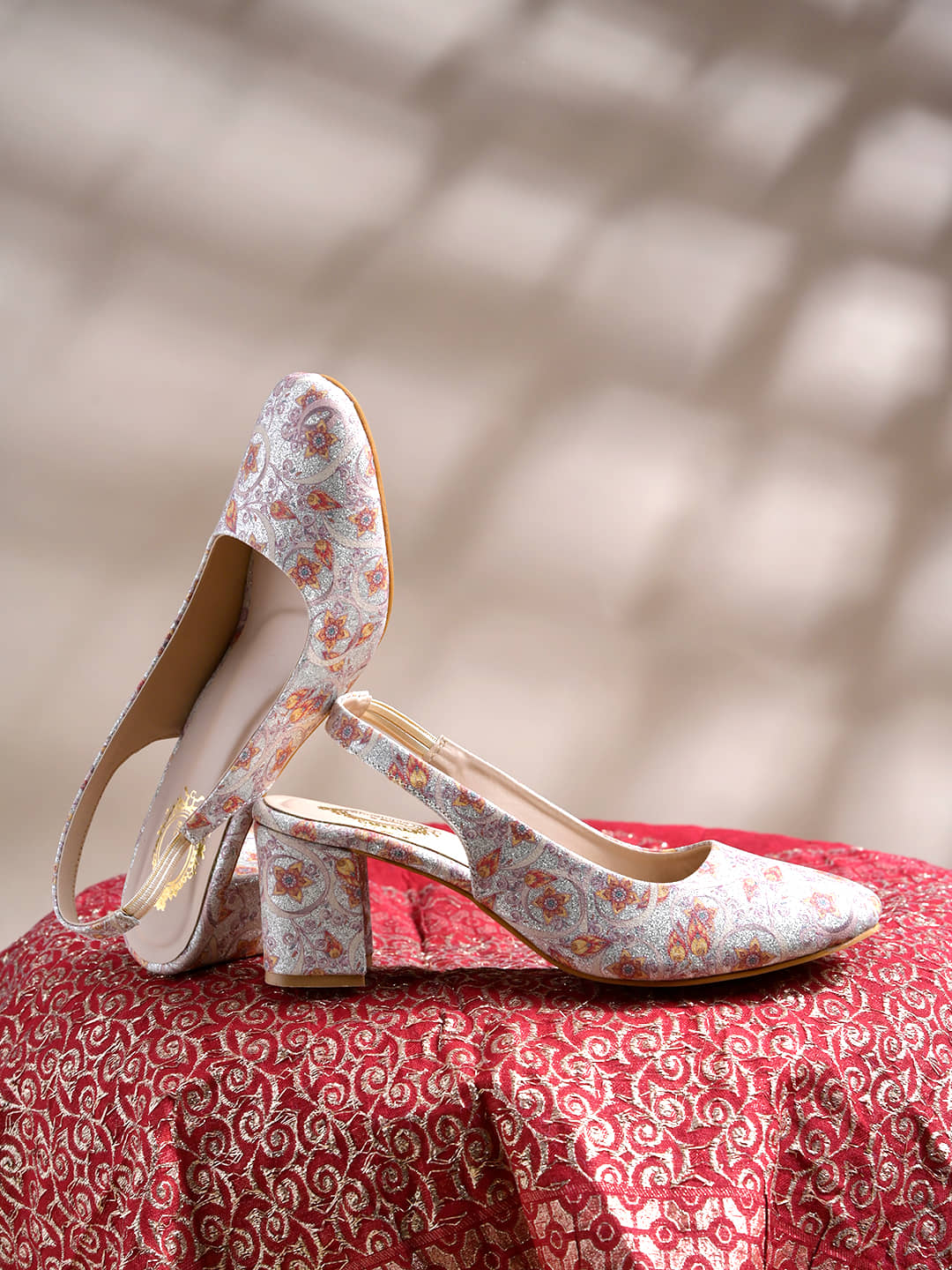 Shoetopia J-1-Rose-Gold Gold Women's Pumps Heels - Heels | Buy online on ZillyBuy