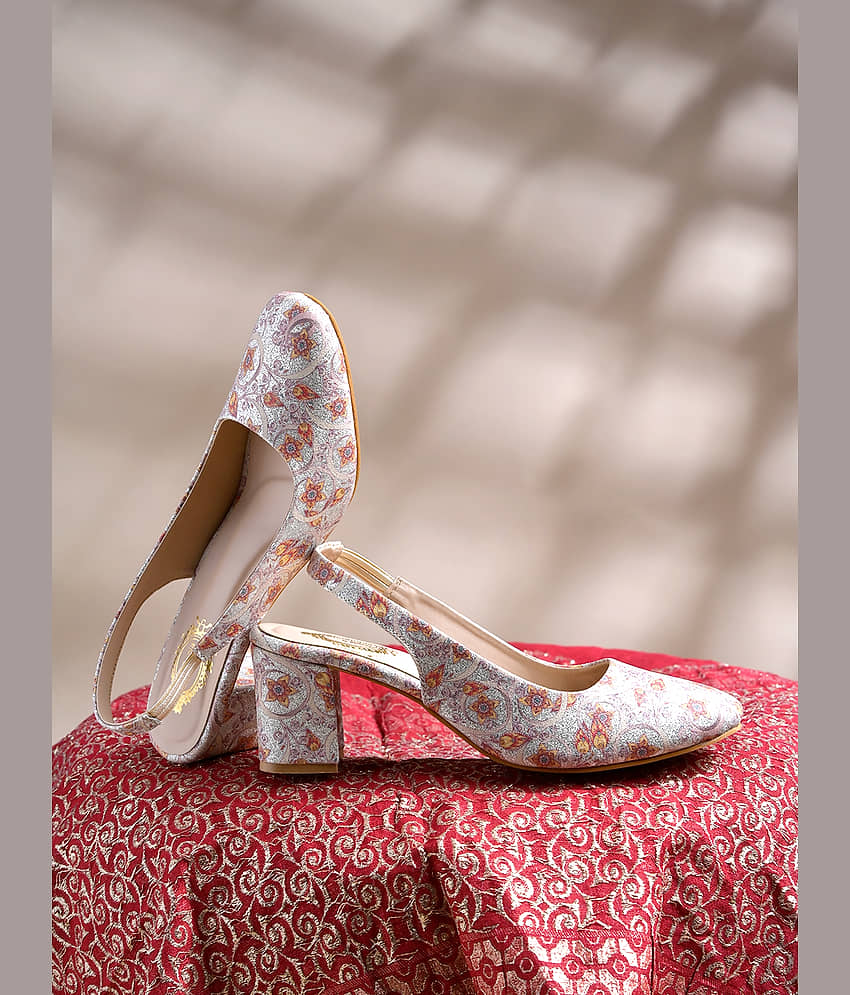 Shoetopia J-1-Rose-Gold Gold Women's Pumps Heels - Heels | Buy online on ZillyBuy