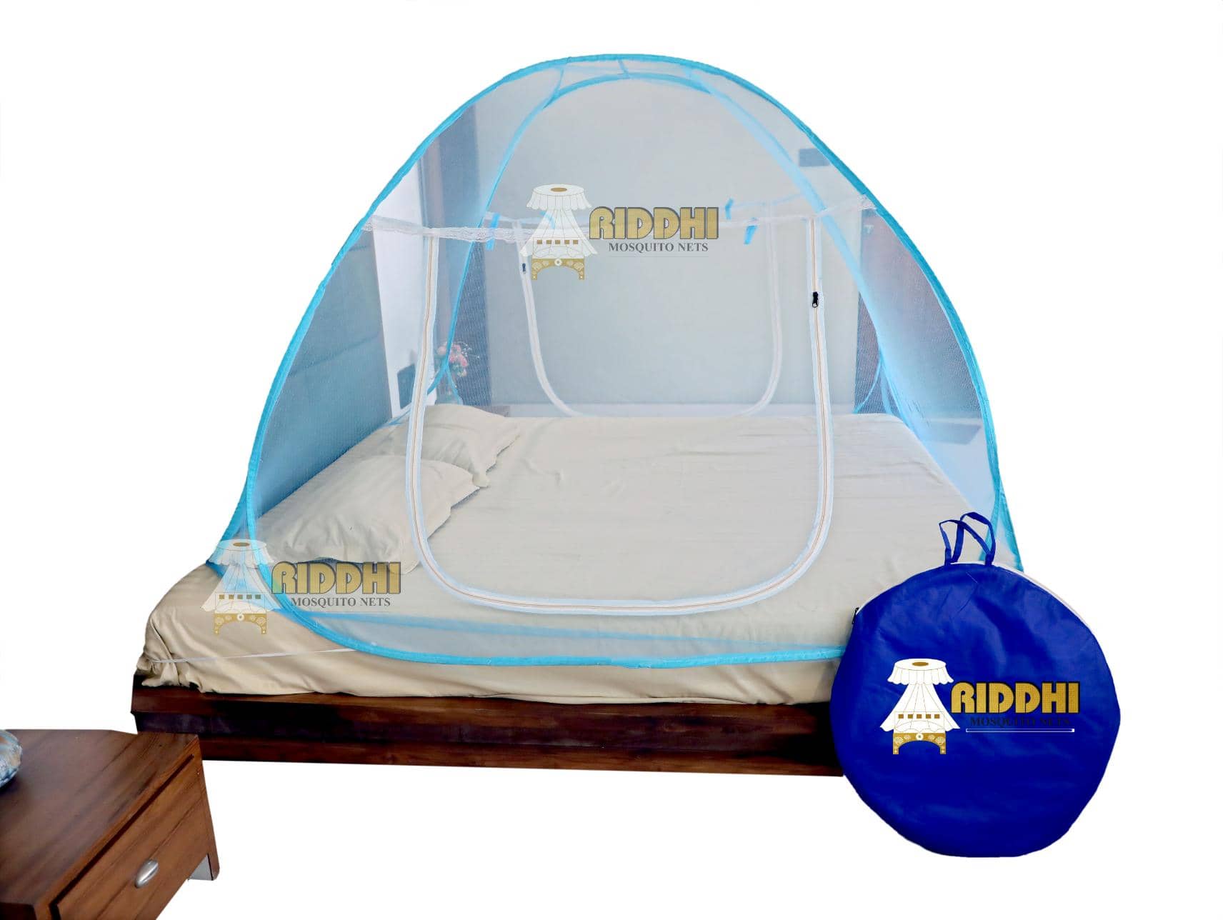 Riddhi Mosquito Net - Dark Blue Polyester Tent Mosquito Net ( Pack of 1 )