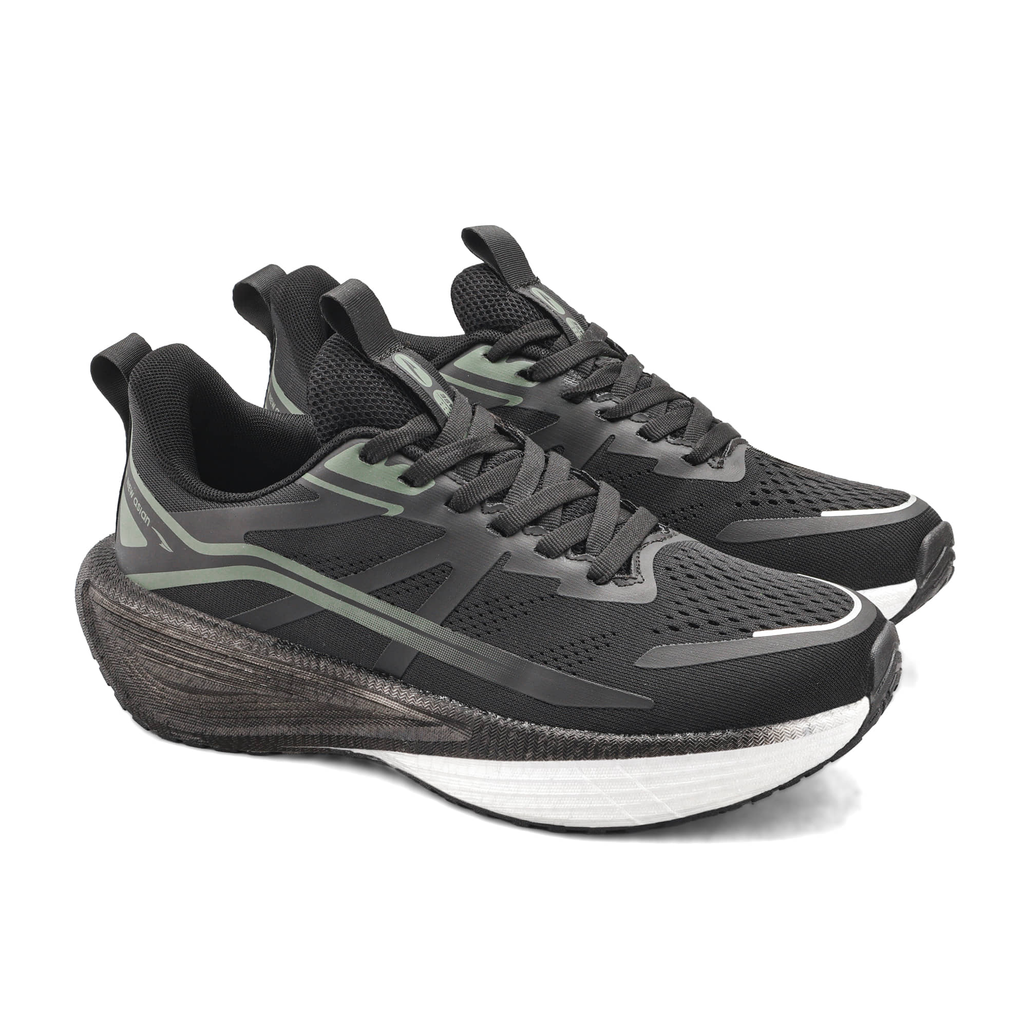 ASIAN HYPERCUSHION CRBN-07 Olive Men's Sports Running Shoes - Sports Shoes | Buy online on ZillyBuy