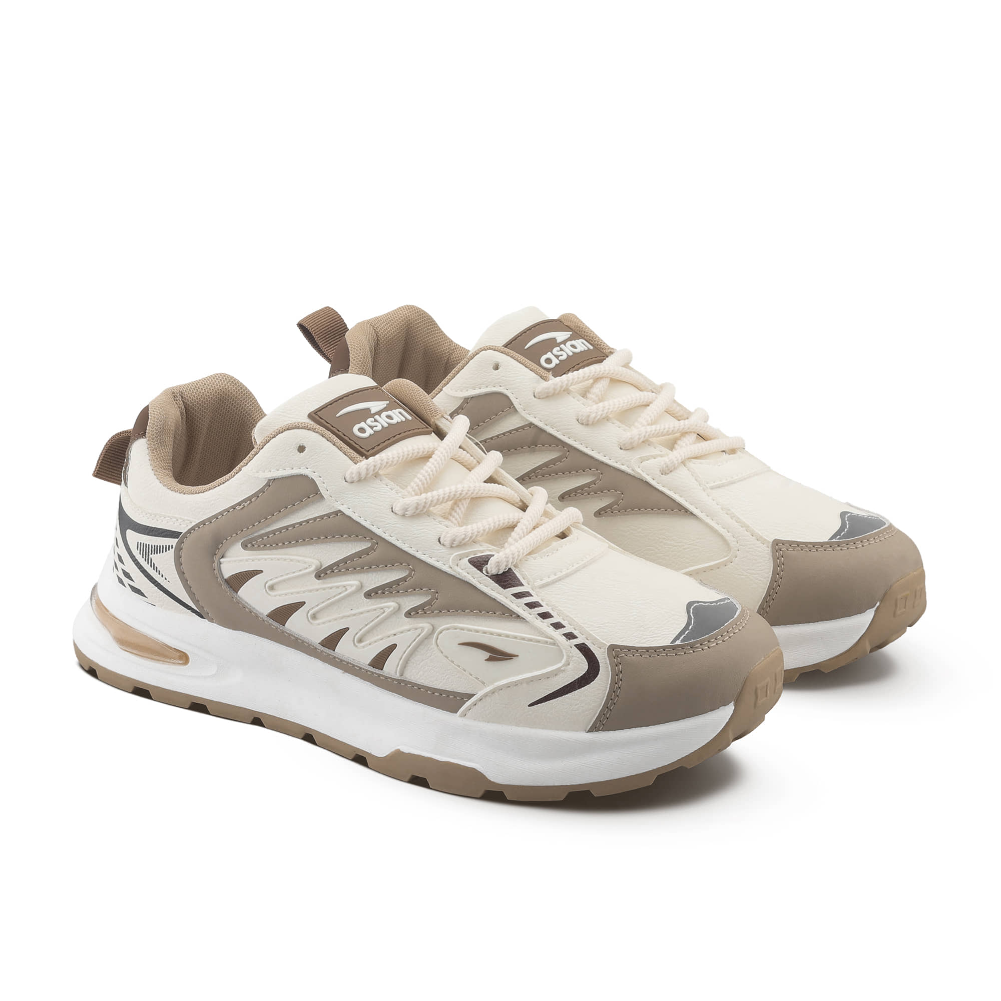 ASIAN PYTHON-06 Cream Men's Sneakers - Casual Shoes | Buy online on ZillyBuy