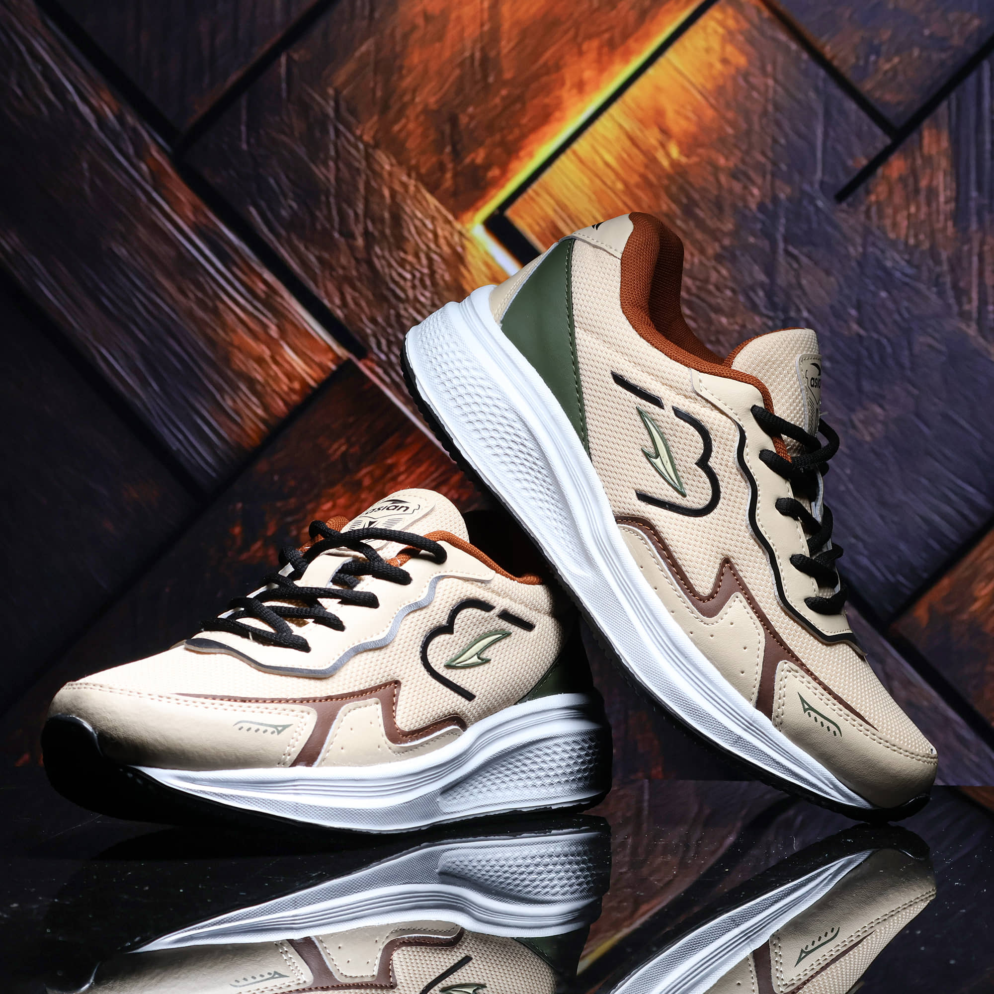 ASIAN THAR-24 Beige Men's Sports Running Shoes - Sports Shoes | Buy online on ZillyBuy