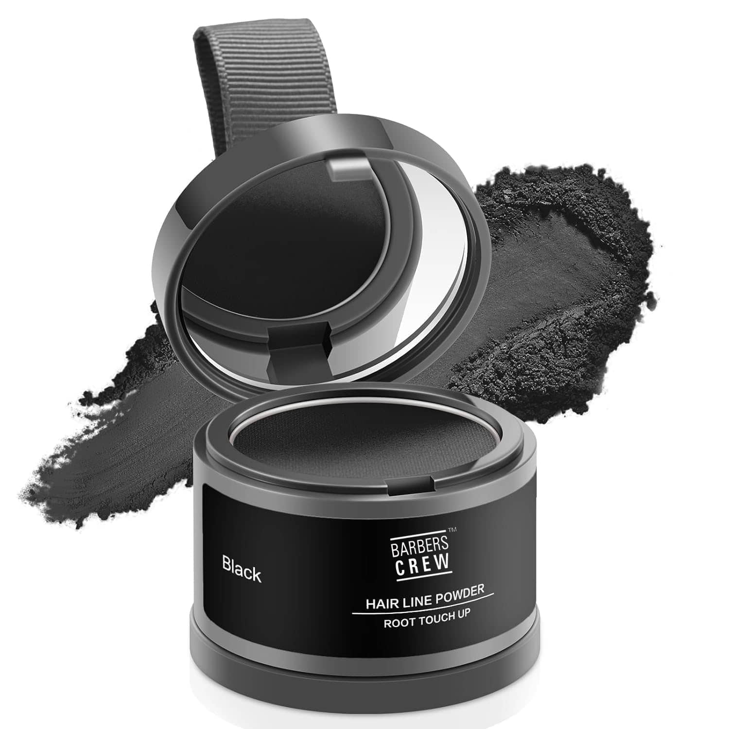 Barbers Crew Hair Line Powder Natural Temporary Hair Color 4 g Black