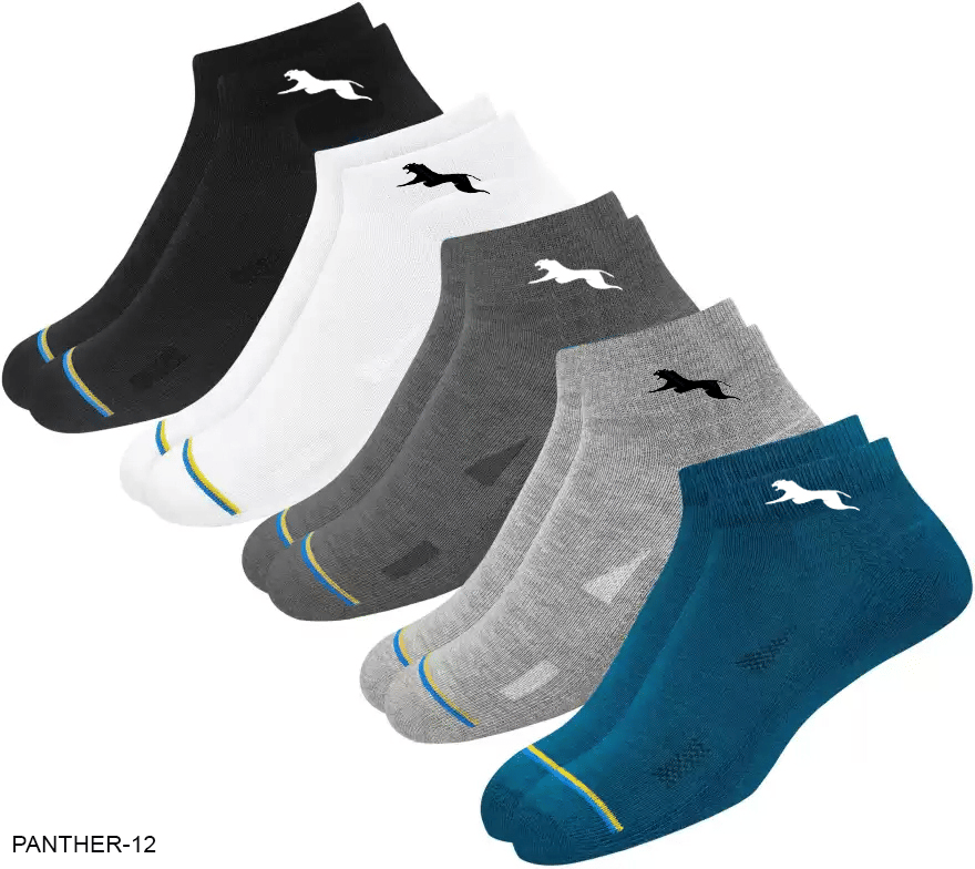 PLIMA Pack of 5 Men's Cotton Blend Ankle Length Socks ( Multicolor ) - Socks | Buy online on ZillyBuy