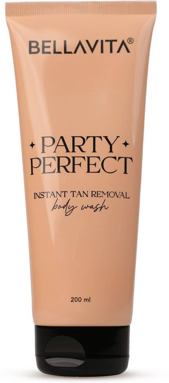 BELLAVITA Party Perfect 2-in-1 Body Wash| Instant Tan Removal | Instant Brightening | Even Skin Tone | For Men & Women | 200ml