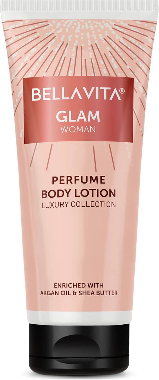 Bella Vita Luxury Glam Woman Perfume Body Lotion for Nourishing, Hydrating, Soft, Supple,Healthy Skin with Argan Oil and Shea Butter 200 Ml