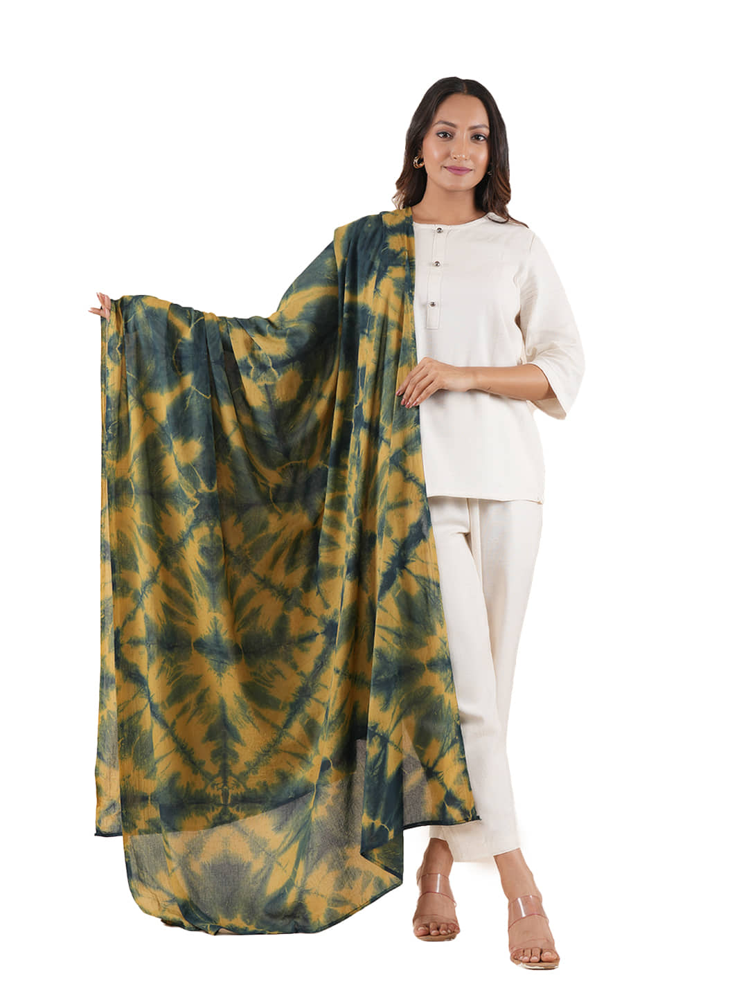 Style 98 Cotton Women Dupatta ( Green , Pack of 1 ) - Dupattas & Shawls | Buy online on ZillyBuy