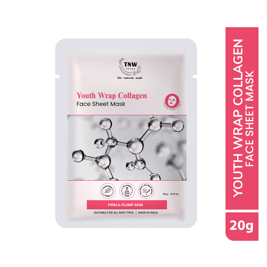 TNW - The Natural Wash - Radiant Glow Sheet Mask for All Skin Type ( Pack of 1 )