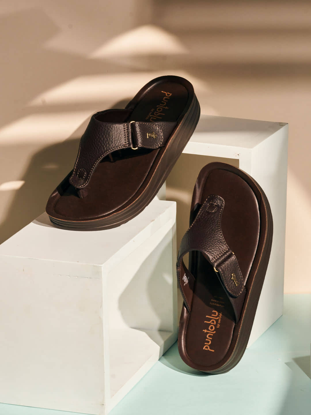 Puntoblu PUFM01-BLACK Black Men's Thong Flip Flop