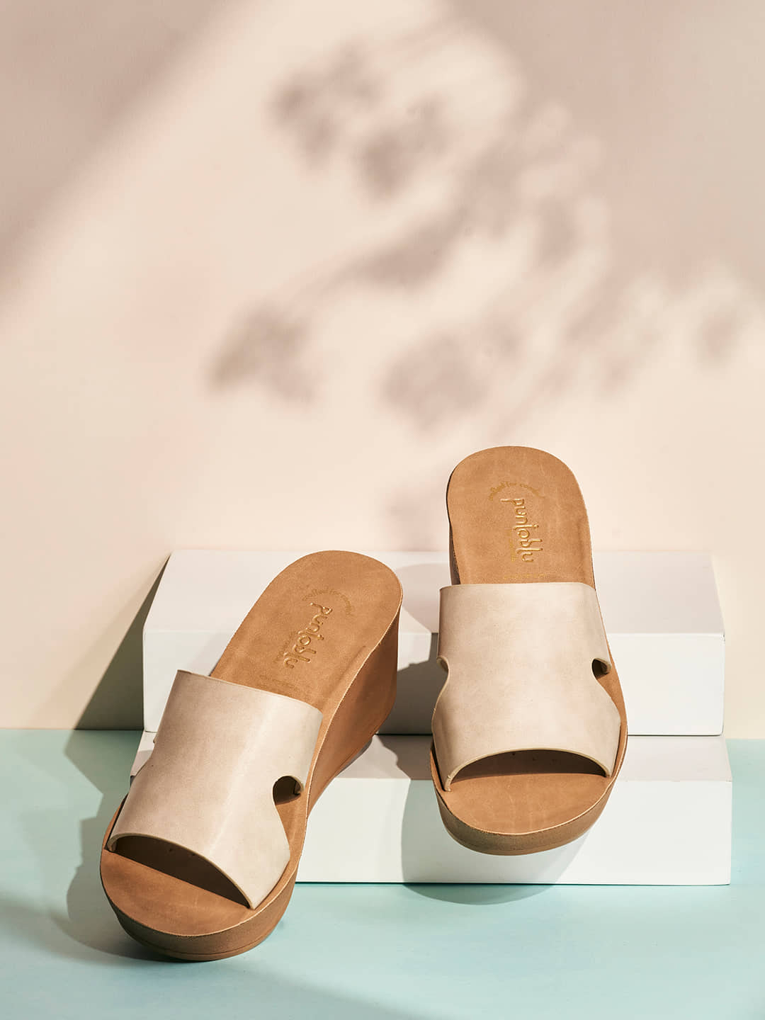 Puntoblu Beige Women's Sandal Heels - Heels | Buy online on ZillyBuy