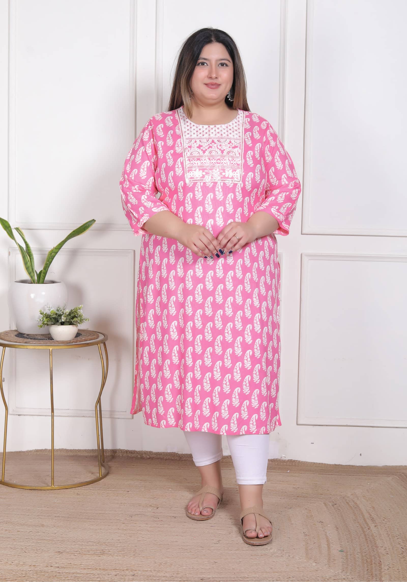 HIGHLIGHT FASHION EXPORT Women Cotton Printed Straight Kurti ( Yellow ) - Kurtis, Tunics | Buy online on ZillyBuy