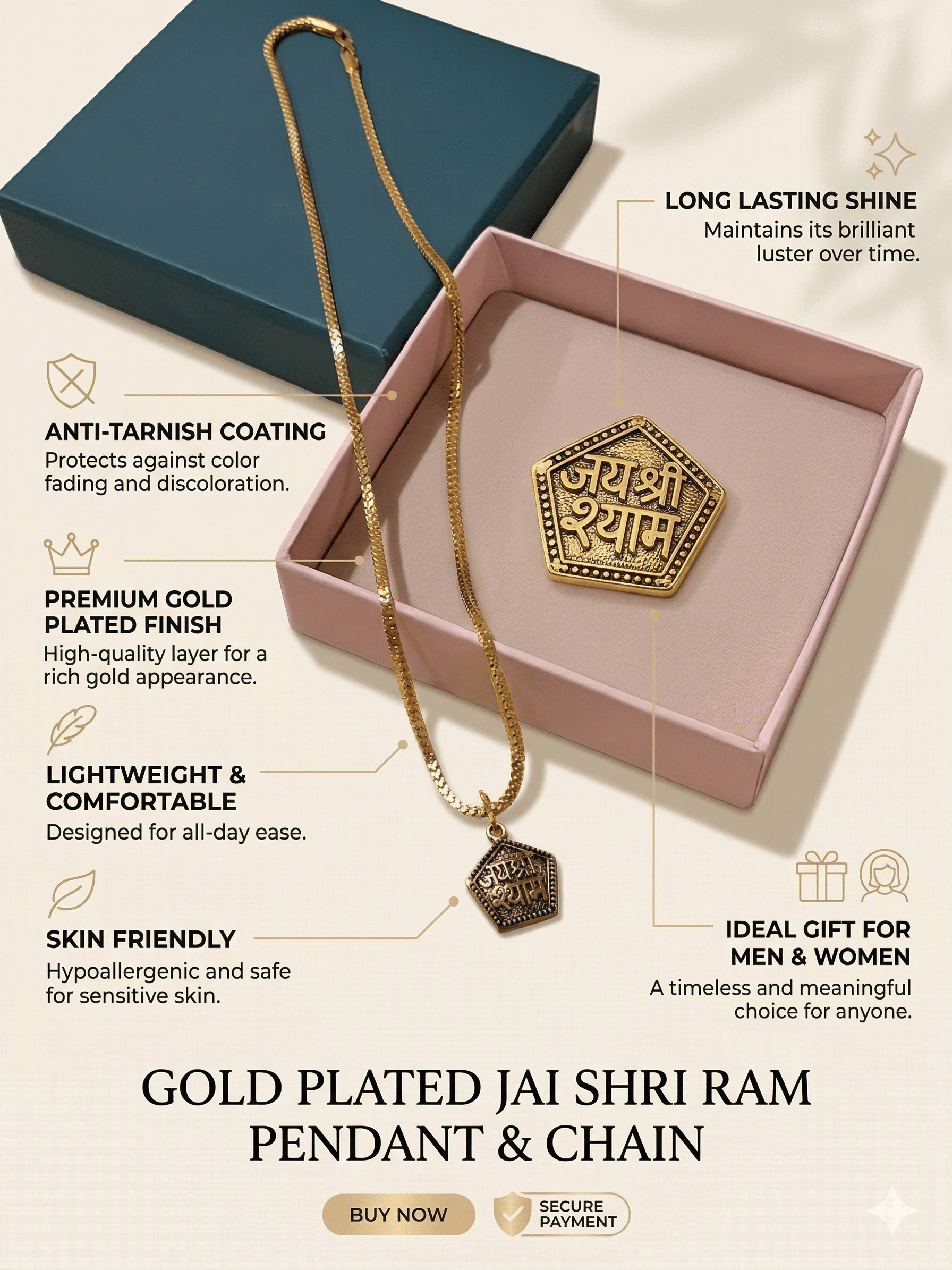 JAI SHREE SHYAM PENDANT