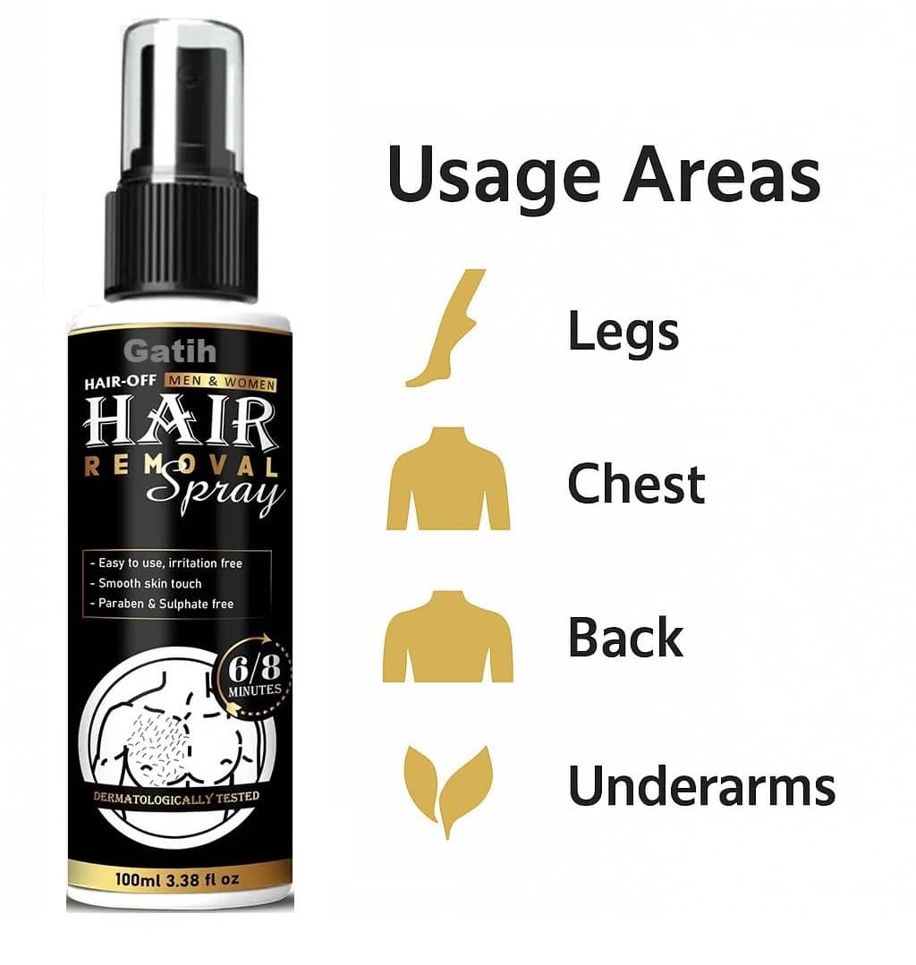 Kojic Natural Hair Removal Spray for Men & Women 100 ( Pack of 1 )