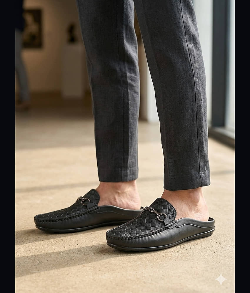 Sir Corbett SS26 Men's Casual Mules Black Men's Mules Shoes - Casual Shoes | Buy online on ZillyBuy