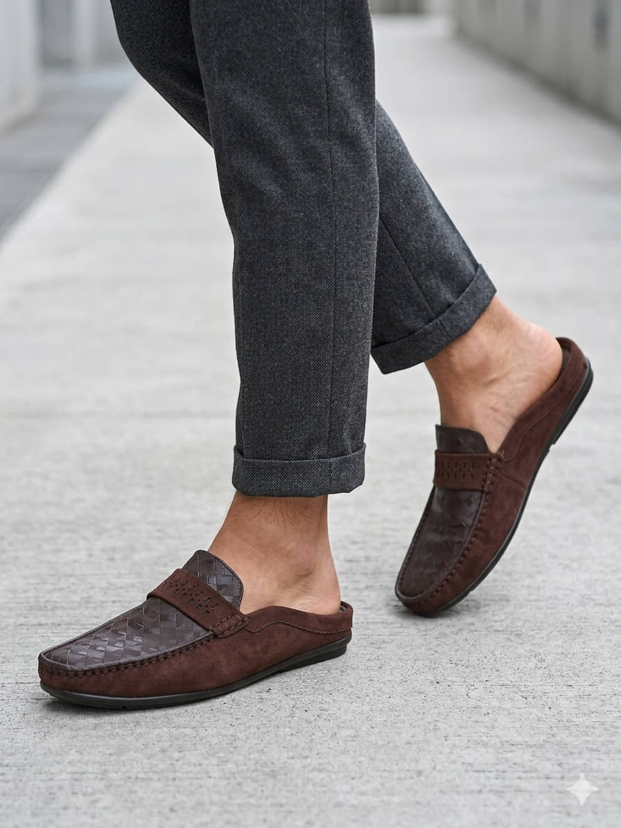 Sir Corbett SS26 Men's Casual Mules Brown Men's Mules Shoes - Casual Shoes | Buy online on ZillyBuy