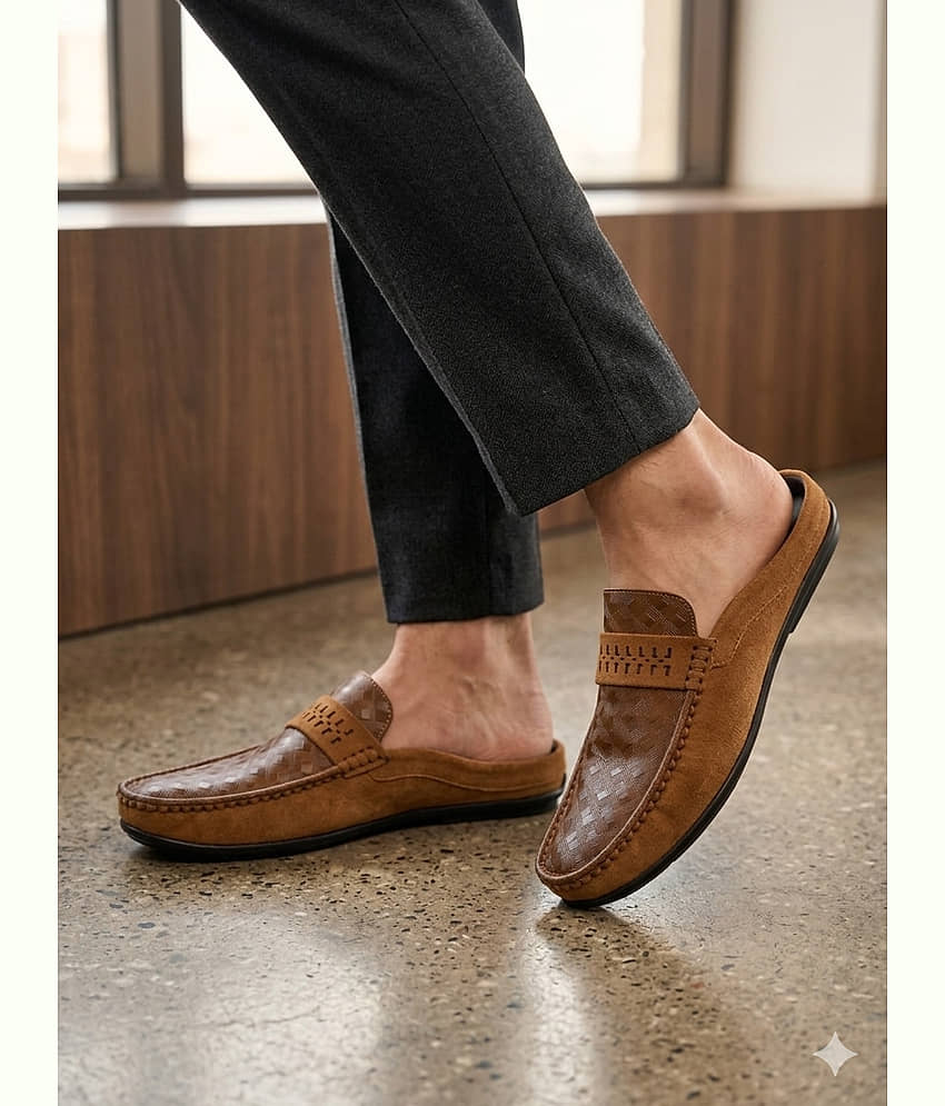 Sir Corbett SS26 Men's Casual Mules Tan Men's Mules Shoes - Casual Shoes | Buy online on ZillyBuy