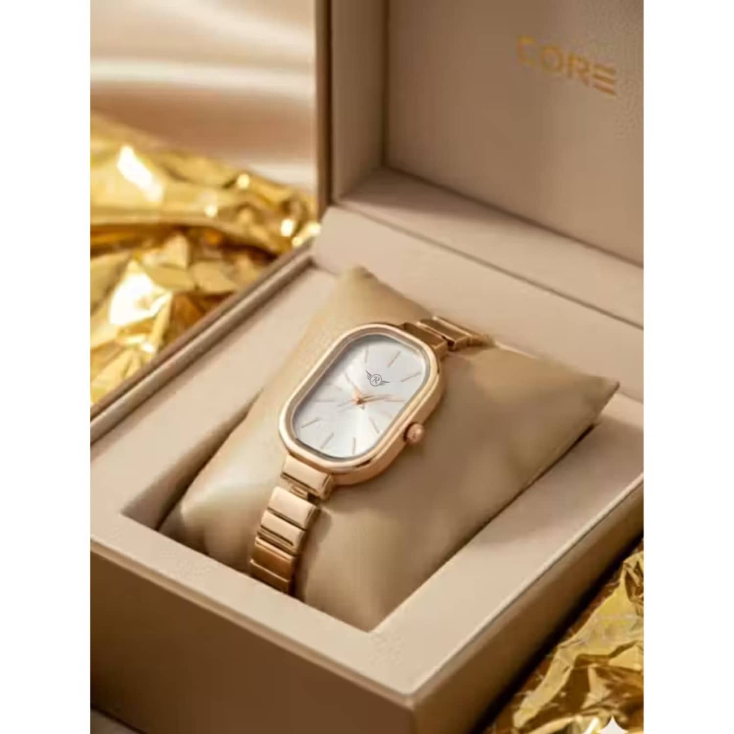 MARKRIN Rose Gold Metal Analog Womens Watch