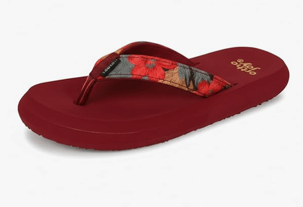 ORTHO JOY Maroon Women's Daily Slipper