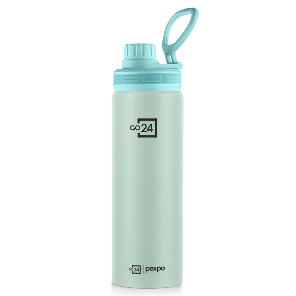 Go24 Aqua Sip Green Stainless Steel Fridge Water Bottle 800 mL ( Set of 1 )