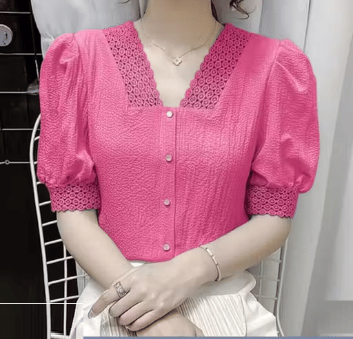 SKIN SMOOTHIE Women's Cotton Regular Top ( Pink )