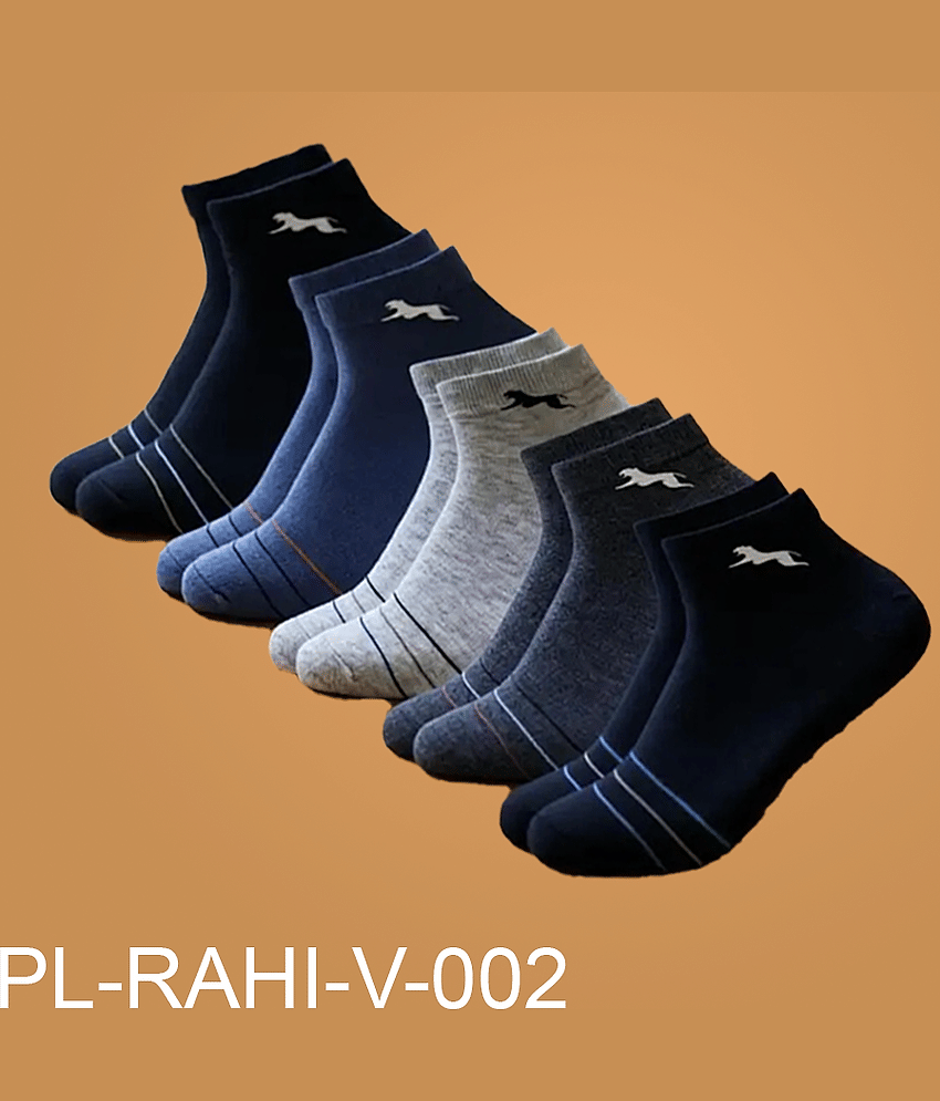 PLIMA Pack of 5 Men's Cotton Ankle Length Socks ( Black ) - Socks | Buy online on ZillyBuy