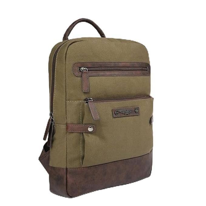 Police 20 Ltrs Canvas Backpack *For Men & Women ( Olive ) - Handbags | Buy online on ZillyBuy