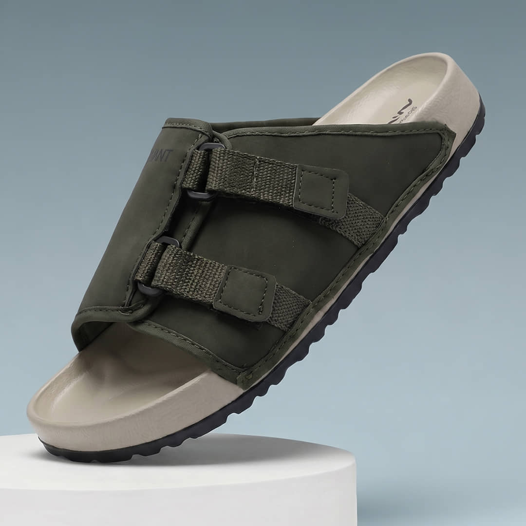 Avant 805852 Olive Men's Slide Flip Flop