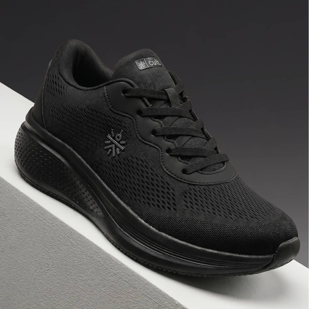 Cult AeroVent Black Men's Sports Running Shoes - Sports Shoes | Buy online on ZillyBuy