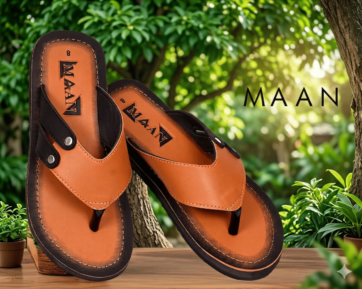 MAAN ola tan Tan Men's Thong Flip Flop