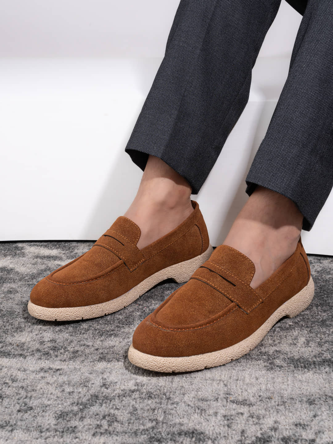 Fentacia Fentacia Men Tan Comfort Loafers Tan Men's Slip on Shoes - Formal Shoes | Buy online on ZillyBuy