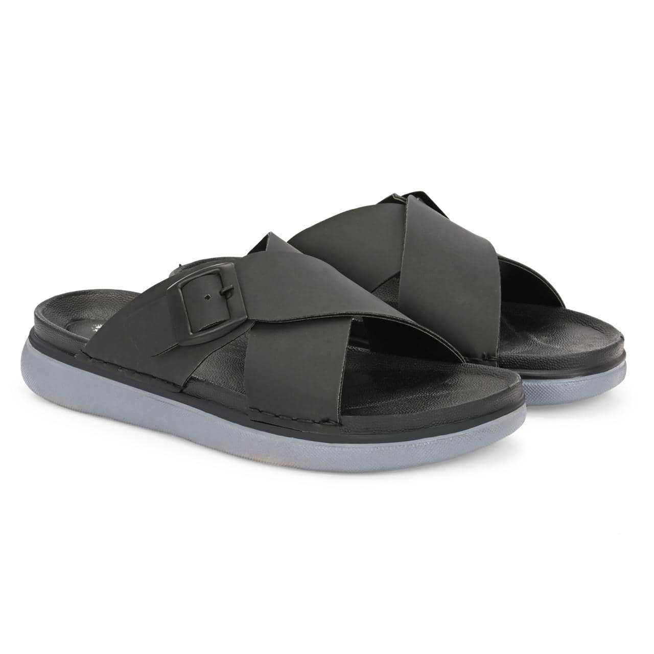 HATTOUN Black Men's Daily Slipper