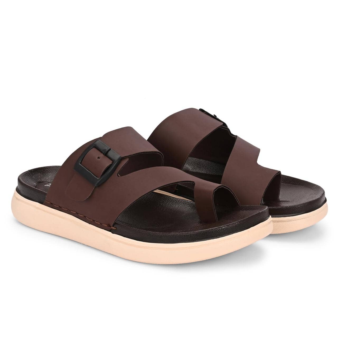 HATTOUN Brown Men's Daily Slipper