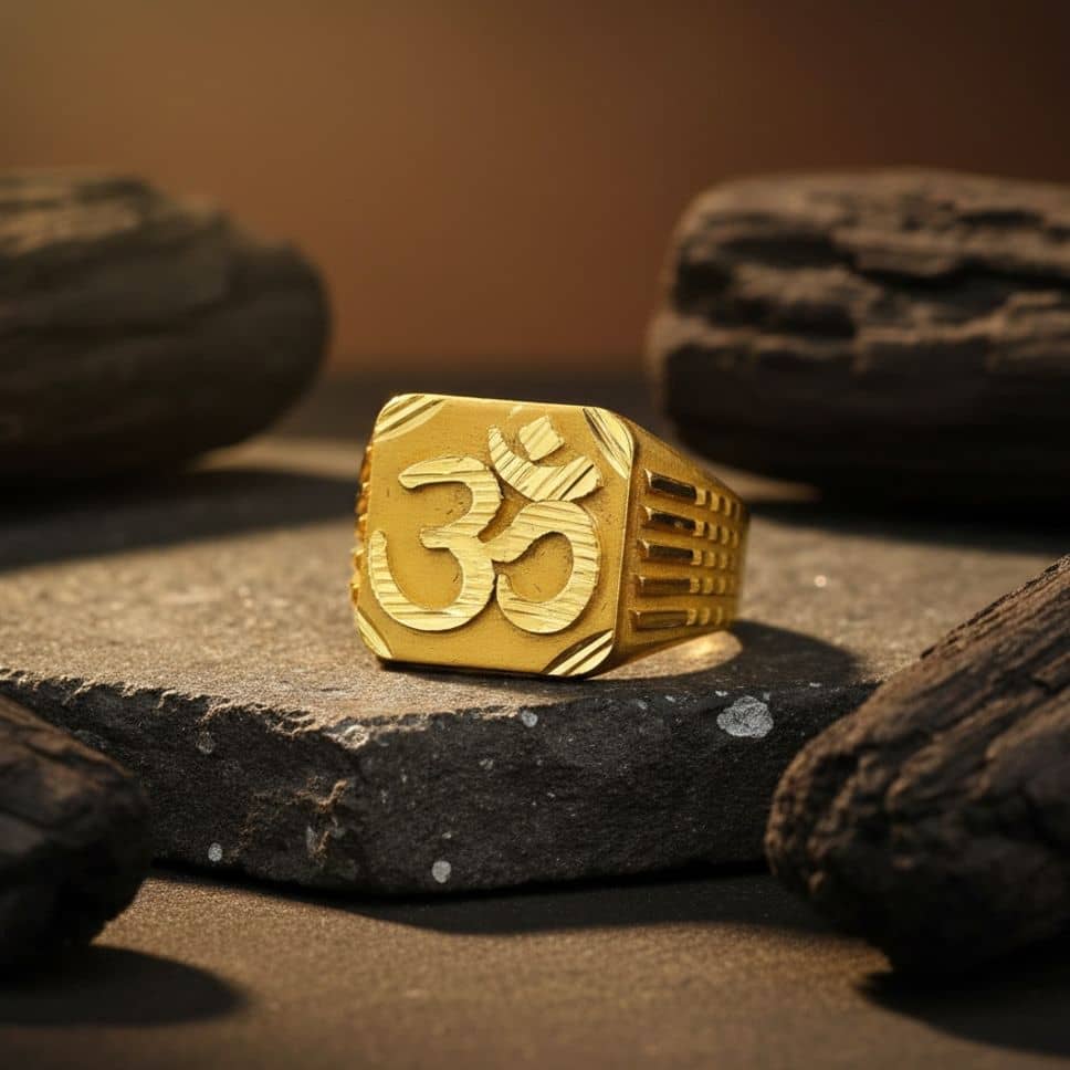 AKLINA Golden Multi Finger Rings ( Pack of 1 )