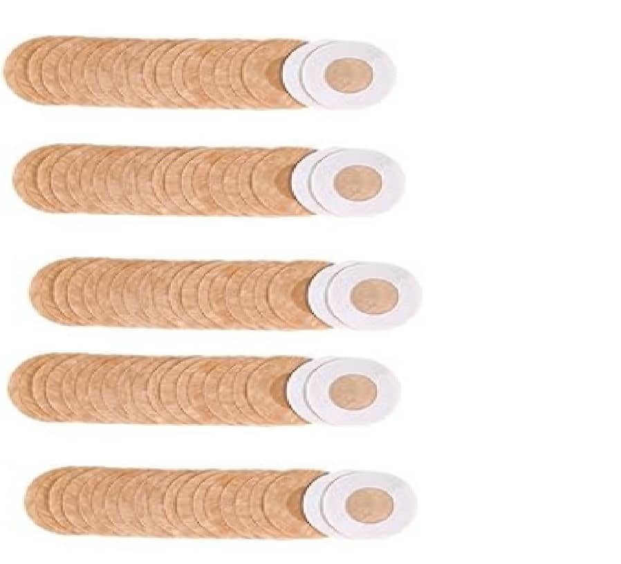 Best Quality Cheapest Flix Disposable Round Circle Shape Cotton Nipple Cover with Skin Friendly Adhesive for Women - 50 Pair