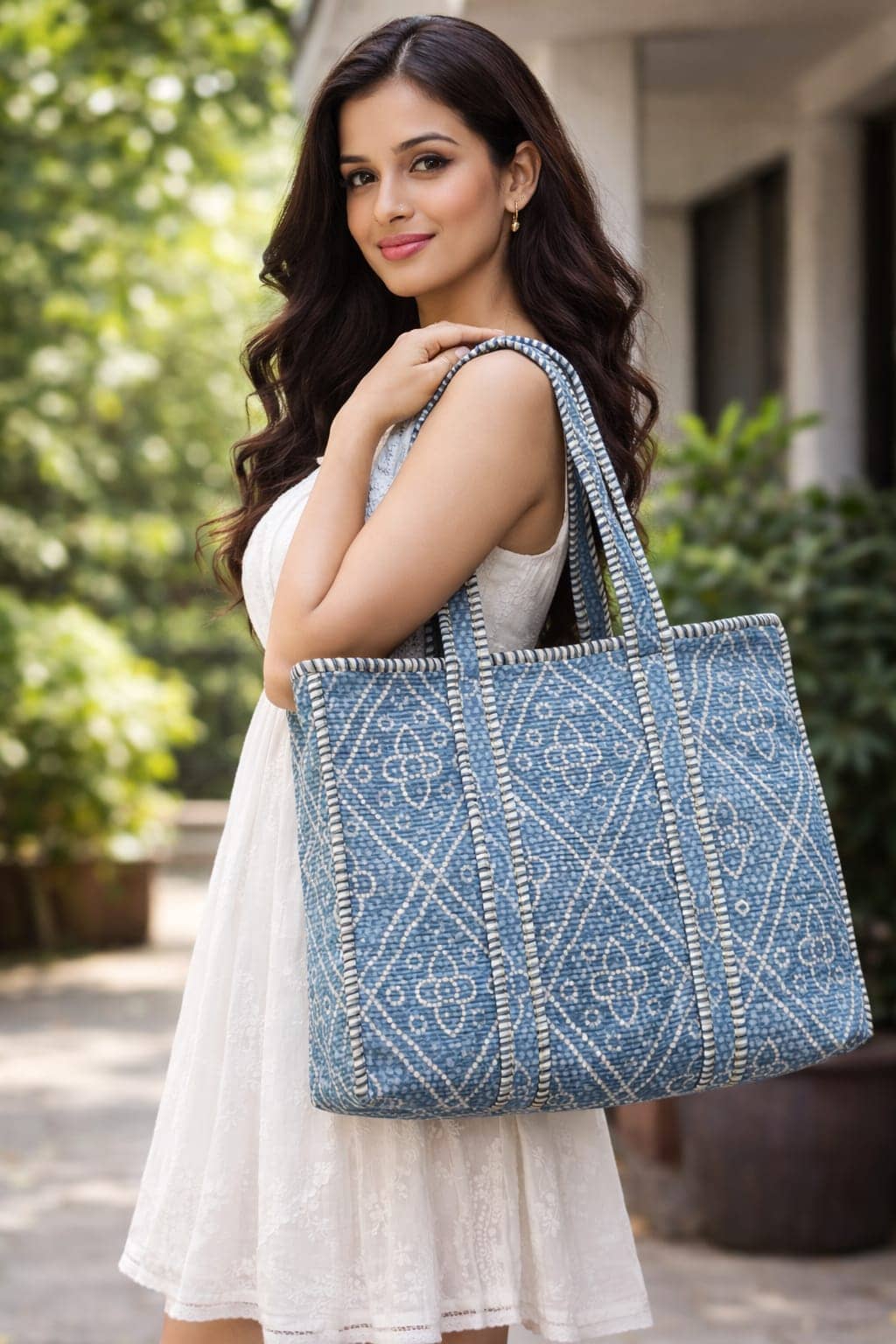 Urbanera Tote Bag Cotton Set of 1 ( White ) - Handbags | Buy online on ZillyBuy