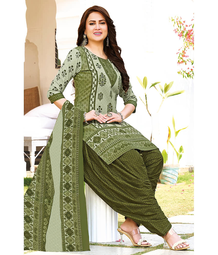 shree jeenmata collection Women's Cotton Unstitched Salwar Suit - Unstitched Fabrics | Buy online on ZillyBuy